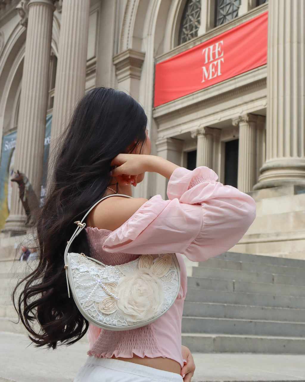 The Rosaline Lace Shoulder Bag