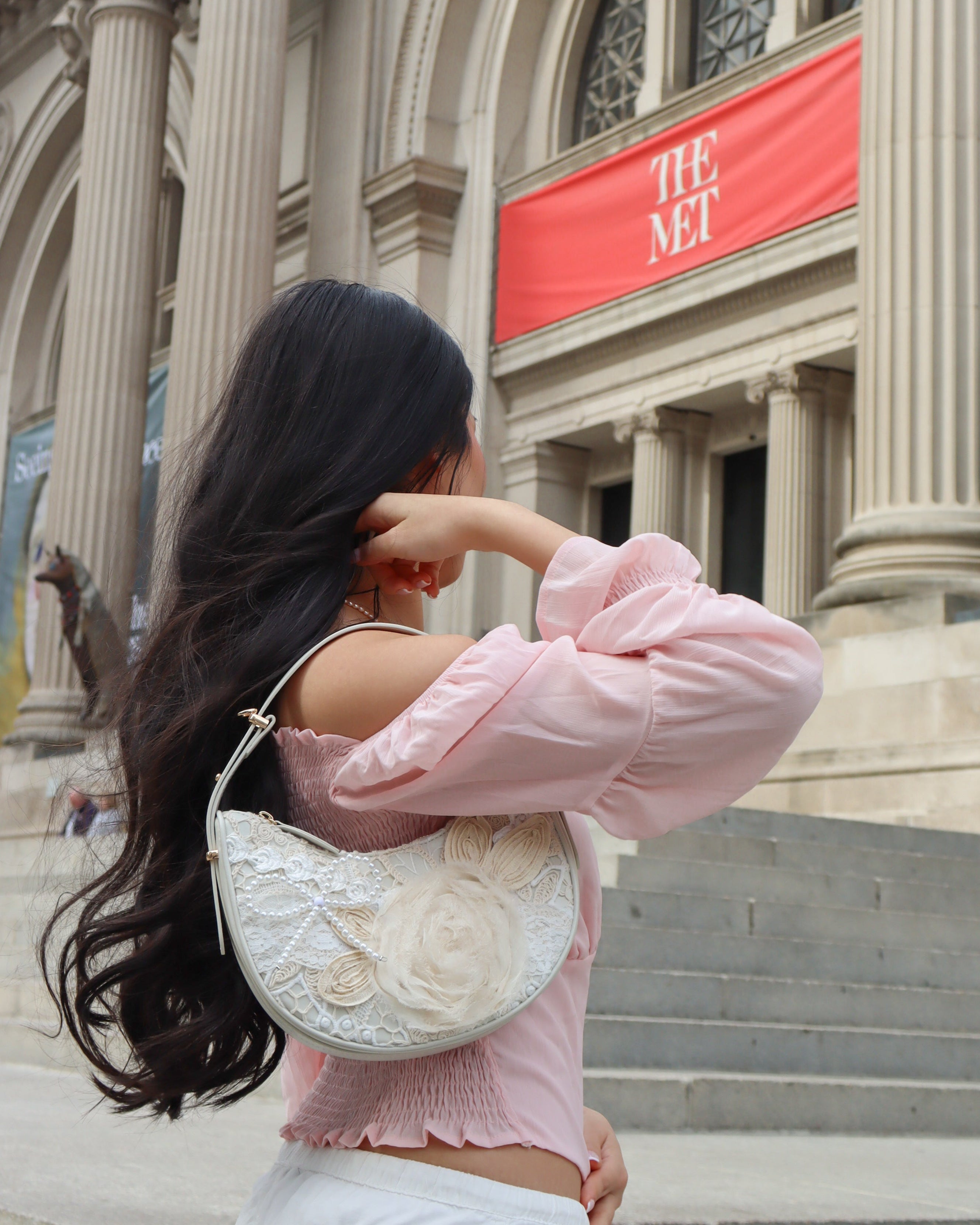 The Rosaline Lace Shoulder Bag