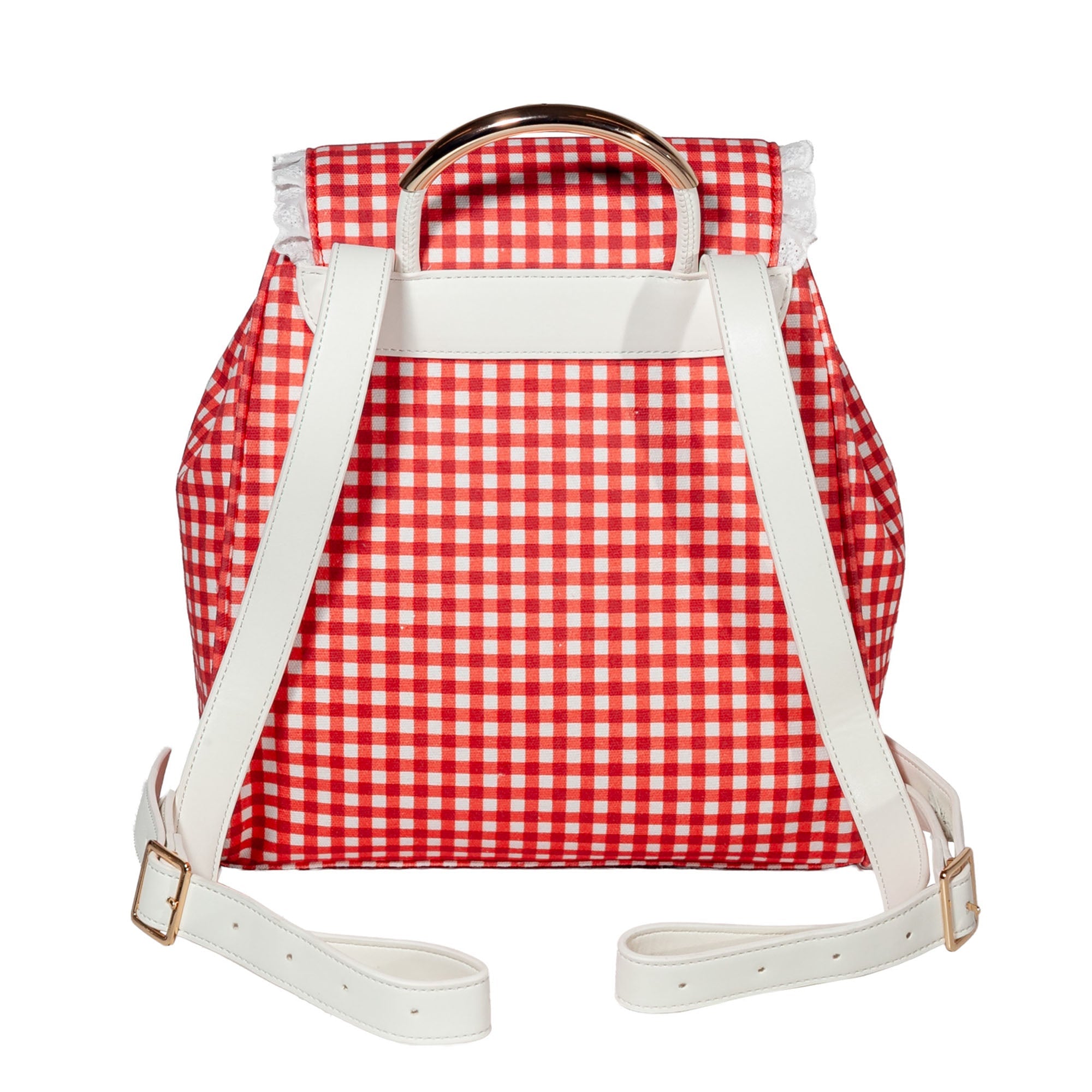 Seaside Sweetheart Fringe Backpack Gingham
