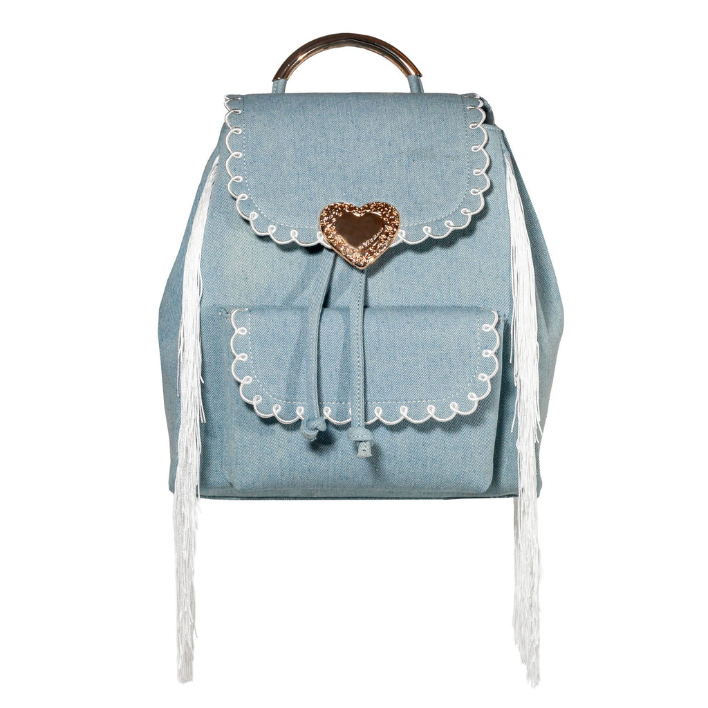 Seaside Sweetheart Fringe Backpack Pink Multi