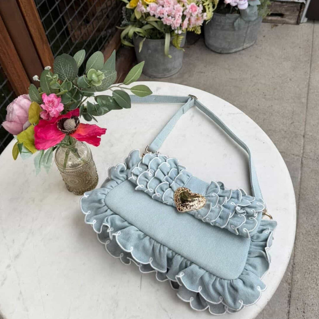 Seaside Sweetheart Shoulder Bag Denim