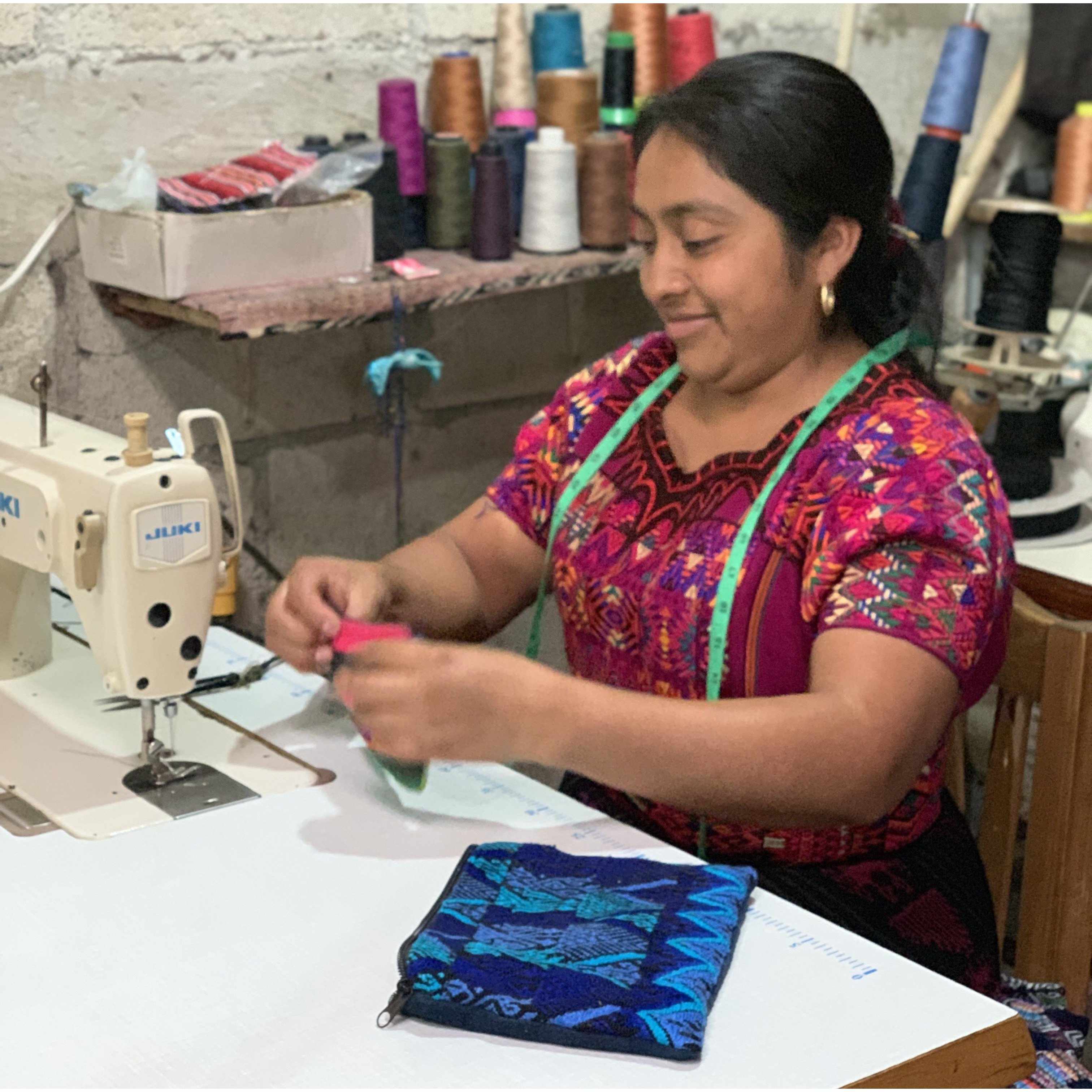 Pom Pom Maya Bag Up-cycled Huipil (One-of-a-kind) - Guatemala